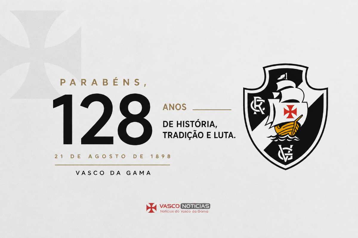 Vasco completa 128 anos; parabéns, Gigante!
