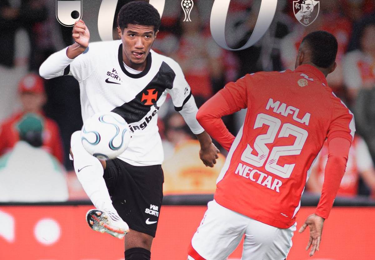 Ramon Rique em Santa Fe x Vasco pela Sul-Americana