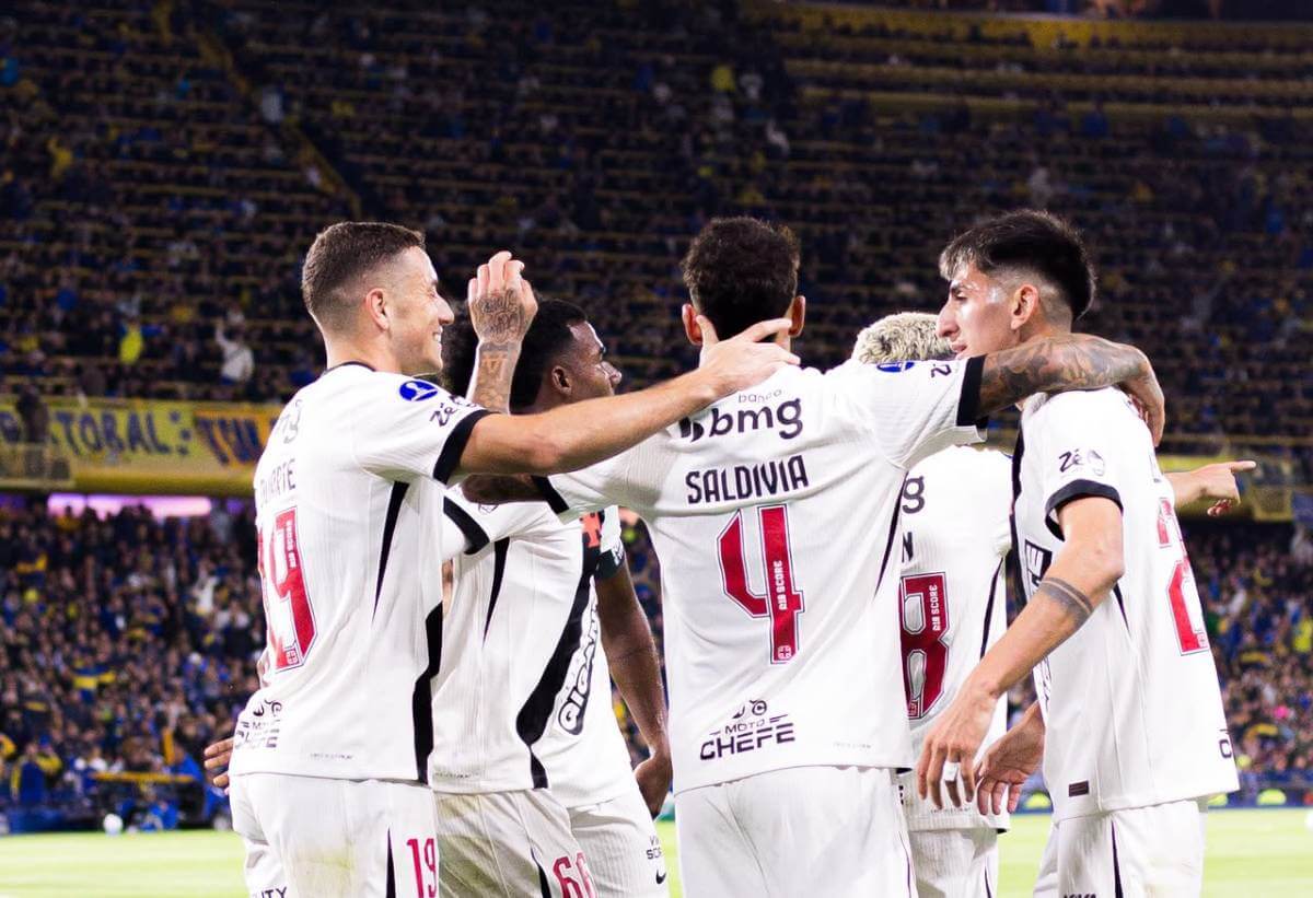 Jogadores do Vasco na Bombonera